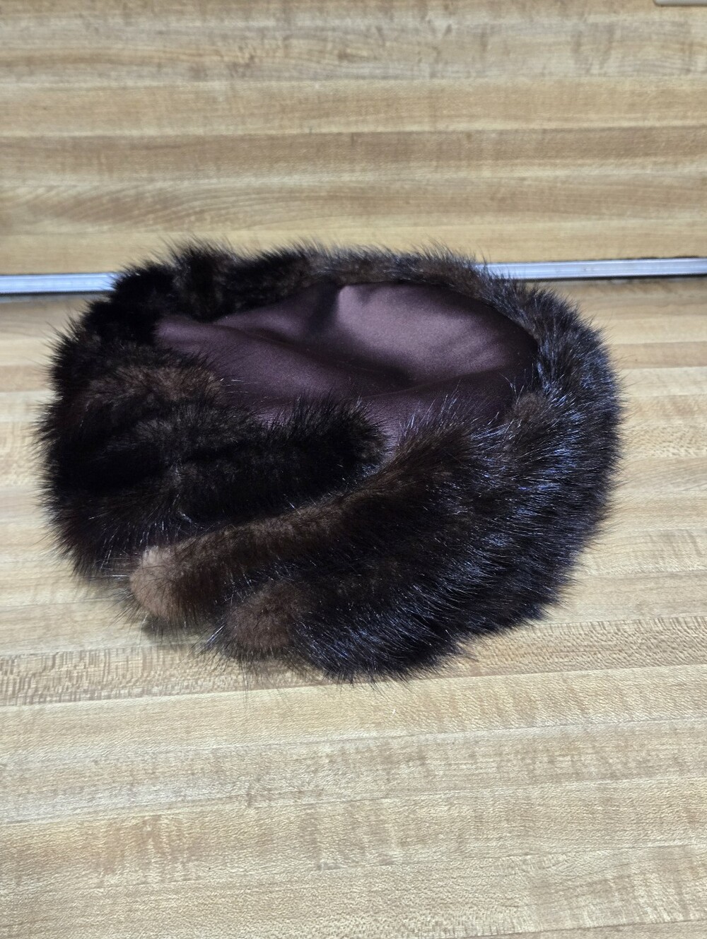 Vintage Fur Pillbox Hat 50's 60's Styled by Coralie Retro Classic Mod Mink